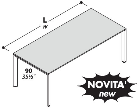 Scrivania Dir L 200 Cromato - immagine 2